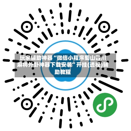 玩家辅助神器“微信小程序蜀山四川麻将外卦神器下载安装”开挂(透视)辅助教程-第3张图片