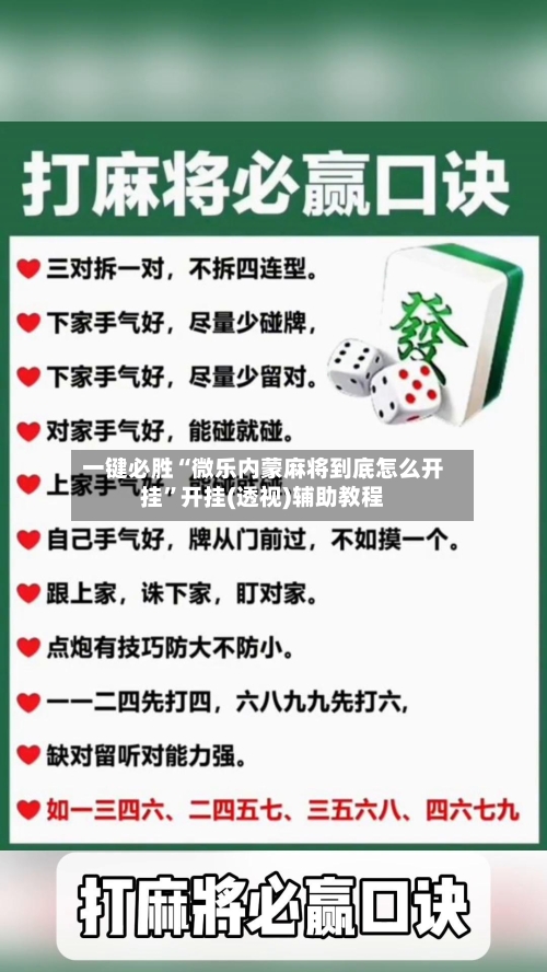 一键必胜“微乐内蒙麻将到底怎么开挂”开挂(透视)辅助教程-第3张图片