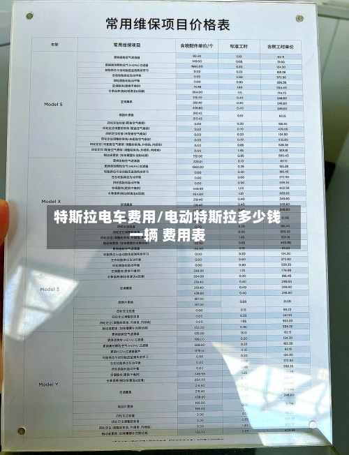 特斯拉电车费用/电动特斯拉多少钱一辆 费用表-第3张图片