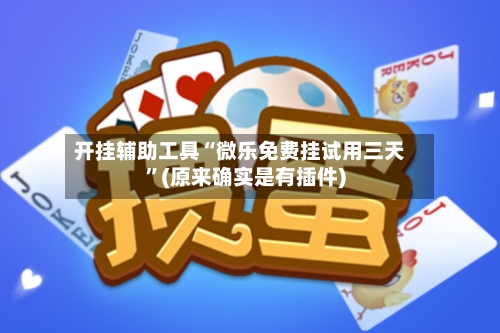 开挂辅助工具“微乐免费挂试用三天”(原来确实是有插件)