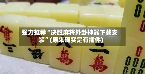 强力推荐“决胜麻将外卦神器下载安装”(原来确实是有插件)