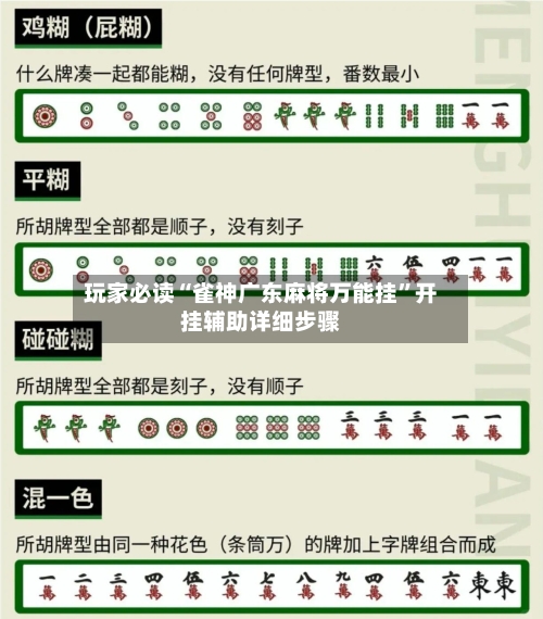 玩家必读“雀神广东麻将万能挂”开挂辅助详细步骤-第3张图片